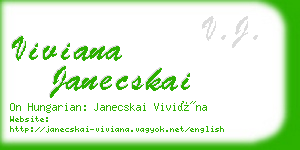 viviana janecskai business card